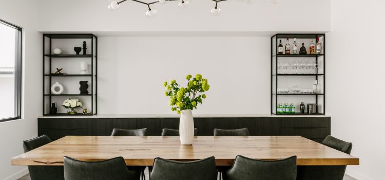 Monochrome Dining Room