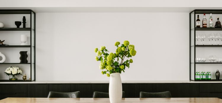 Feature Light in Dining Room monochrome